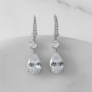 SV  Zirconia Drop Earrings